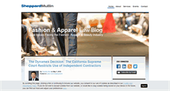 Desktop Screenshot of fashionapparellawblog.com