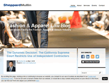 Tablet Screenshot of fashionapparellawblog.com